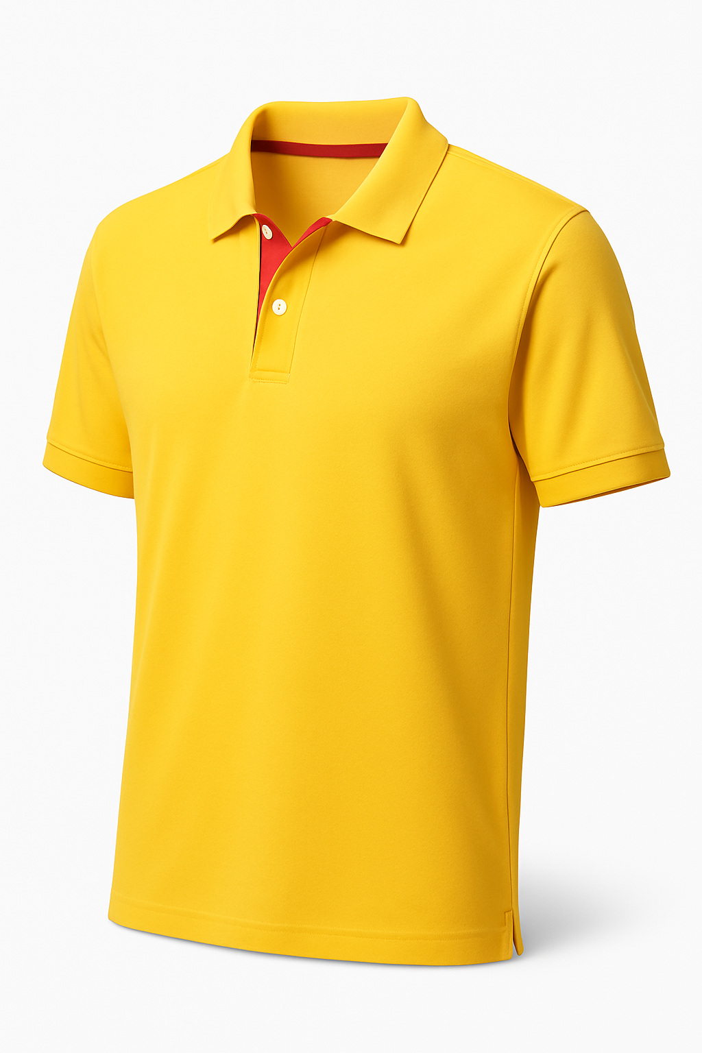 Smart Tech Yellow Polo with  Red Placket